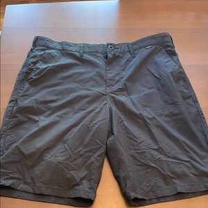 Hurley Men's Charcoal Flat Front Shorts